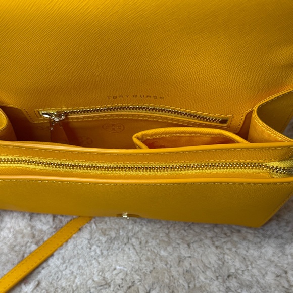 Tory Burch Lemon Drop Emerson Combo Crossbody Bag - Picture 12 of 14